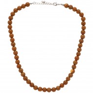 Yellow Wood Grain Necklace