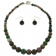 Indian Agate Necklace Set