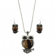 Owl Necklace Set