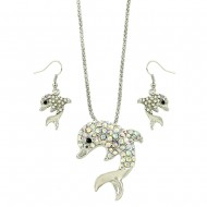 Dolphin Necklace Set