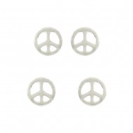 4 Peace Sign Earrings