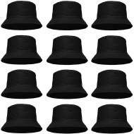 12 Black Bucket Hat