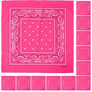 12pcs Bandana - Hot Pink